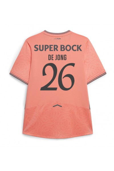 Porto Luuk de Jong #26 Jalkapallovaatteet Vieraspaita 2025-26 Lyhythihainen Porto Luuk de Jong #26 Jalkapallovaatteet Vieraspaita 2025-26 Lyhythihainen
